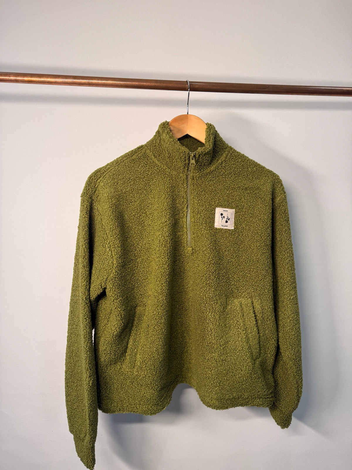 Pckatty Teddy Jacket-  Green