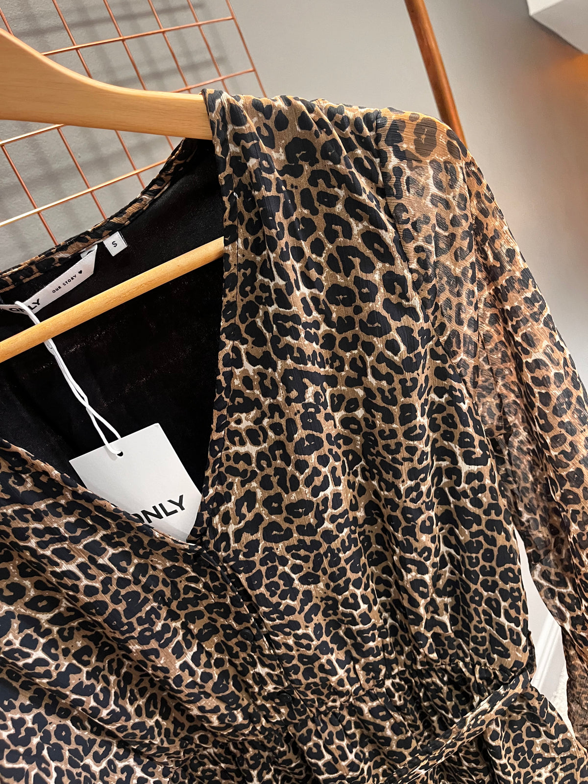 Onlcrea Short Dress- Silver mink