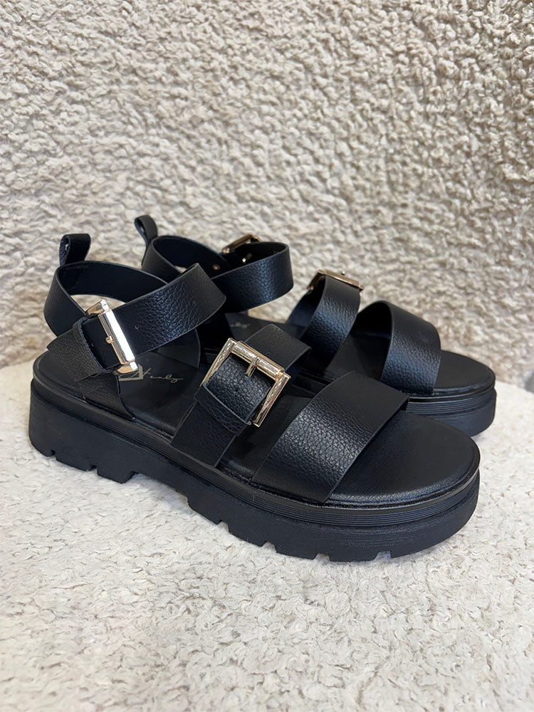 Something Sandals-Black