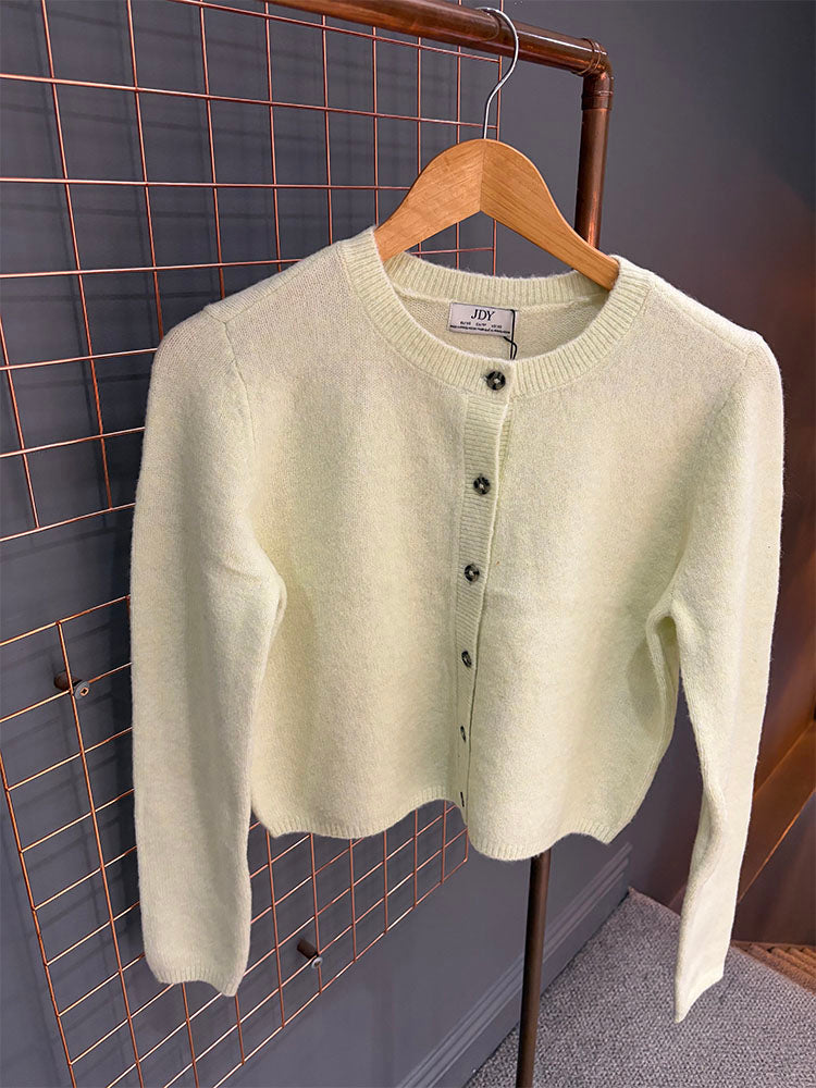 Jdychloe Short Knit Cardigan-Lime