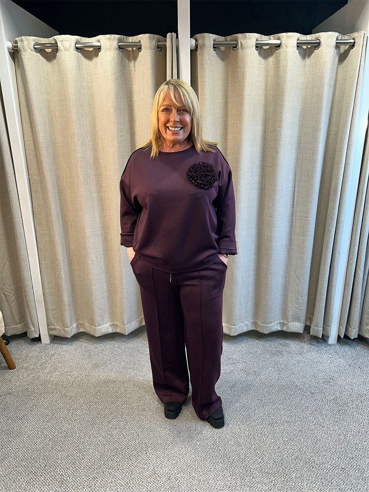 Belle Plum Two Piece Co-Ord