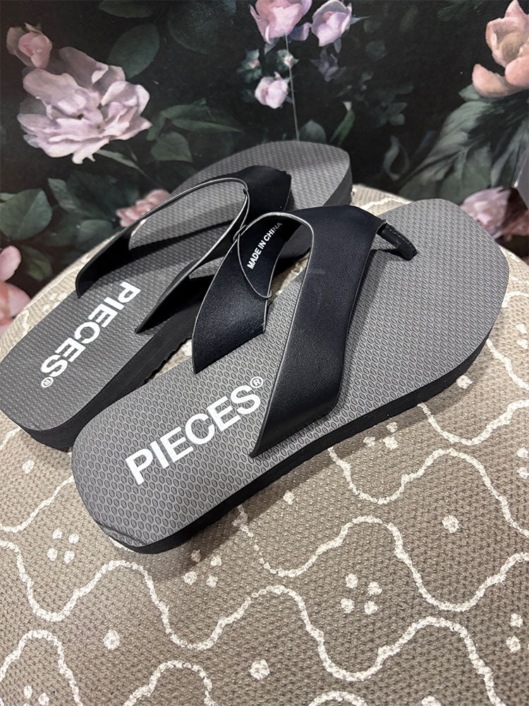 Pcsummer High Flip Flop-Black