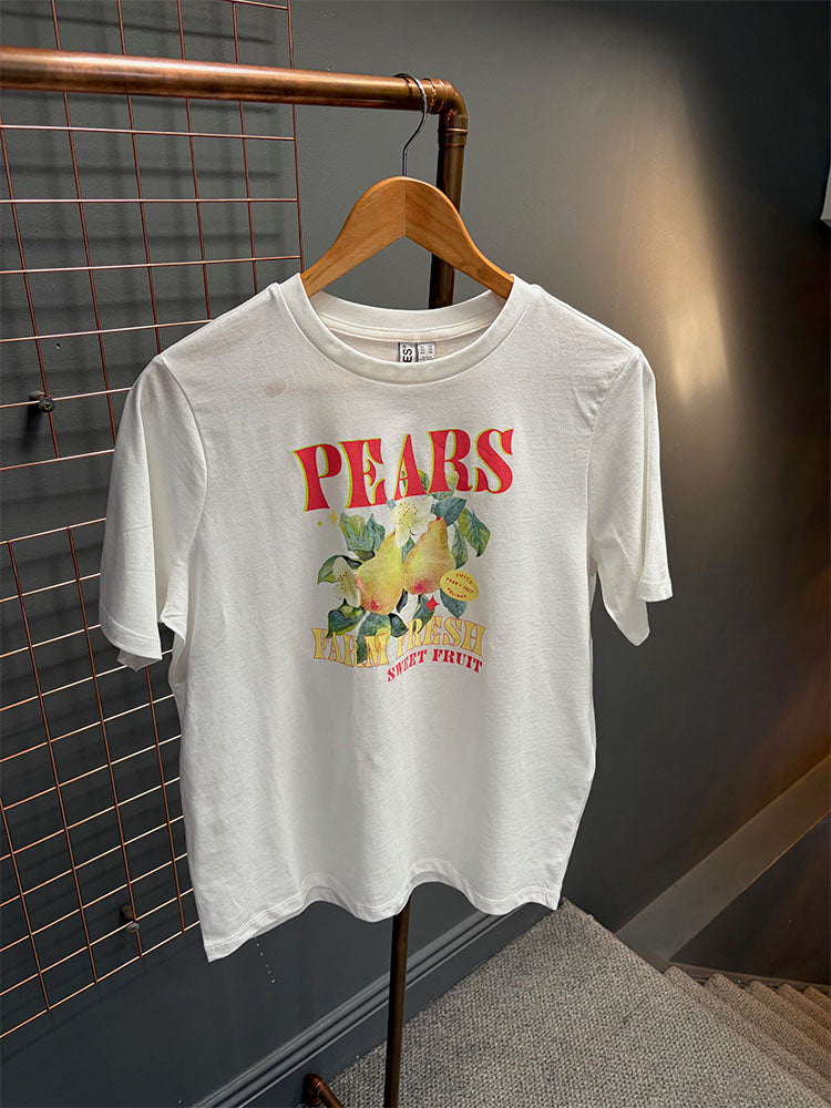 Pcgina Printed T-Shirt-Pears