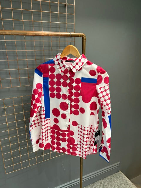 Saint Maine Circle Shirt-Pink/Blue/Cream