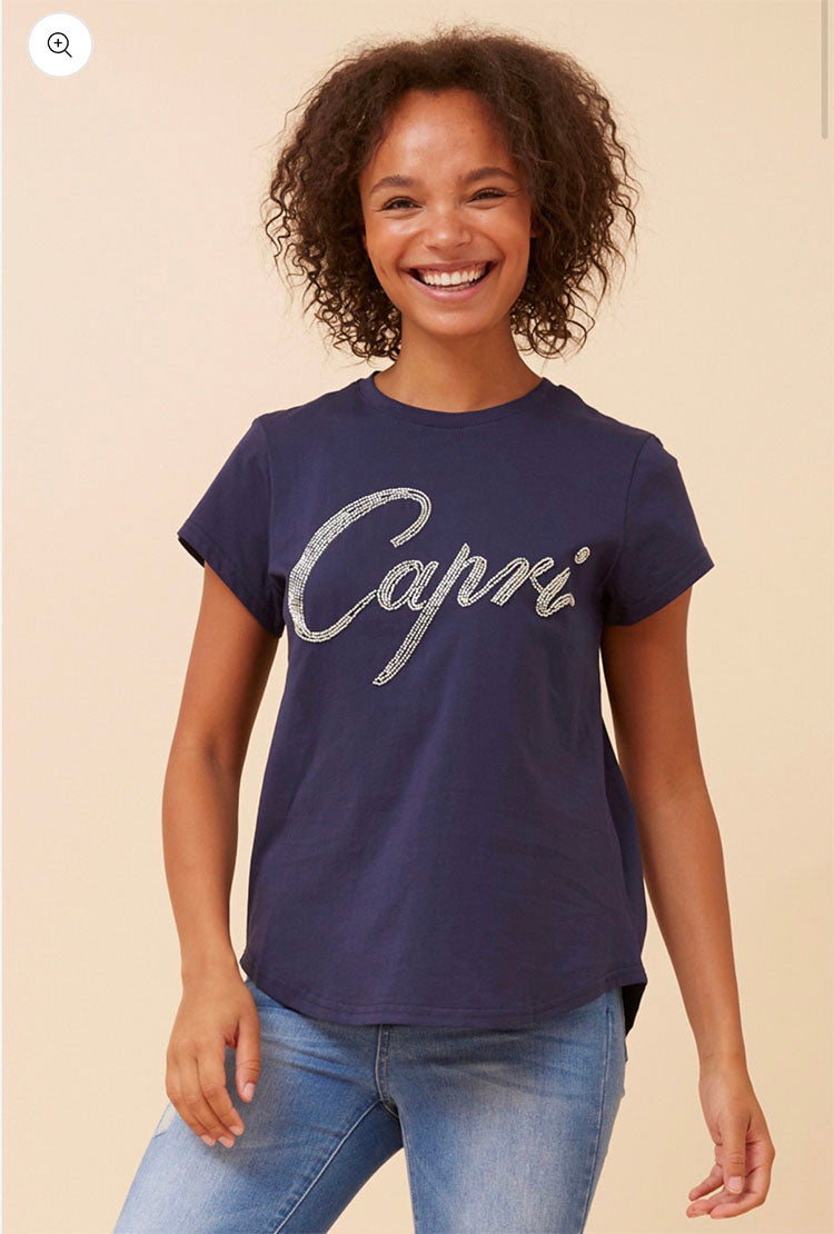 Capri T-Shirt-Navy