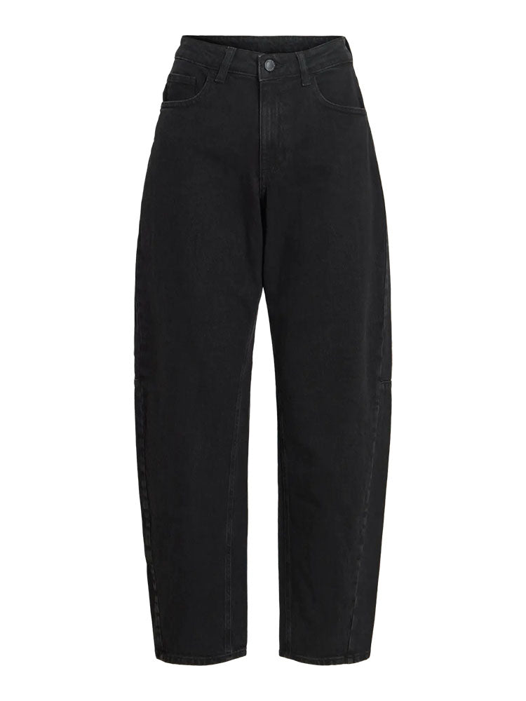 Vibrady Barrel Jeans-Black