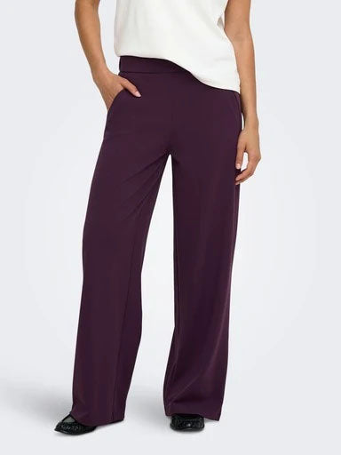 Jdylouisville Catia Life Wide Trousers- Plum Perfect