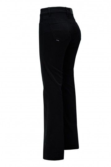 Destiny Push Up Flare Jeans-Black