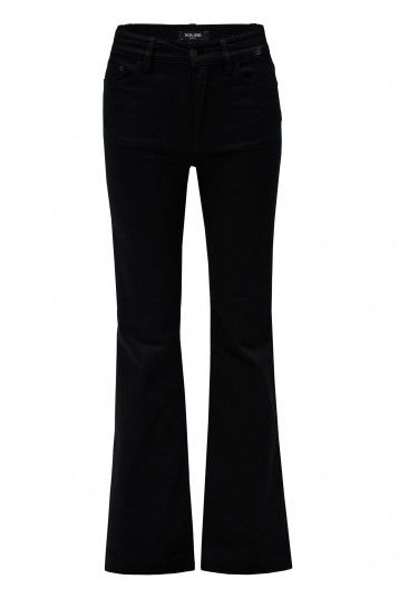 Destiny Push Up Flare Jeans-Black