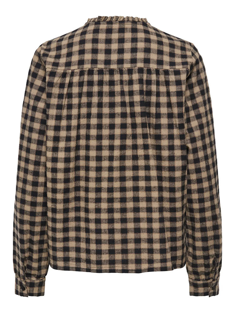 Onlfrida Check Bow Detail Shirt