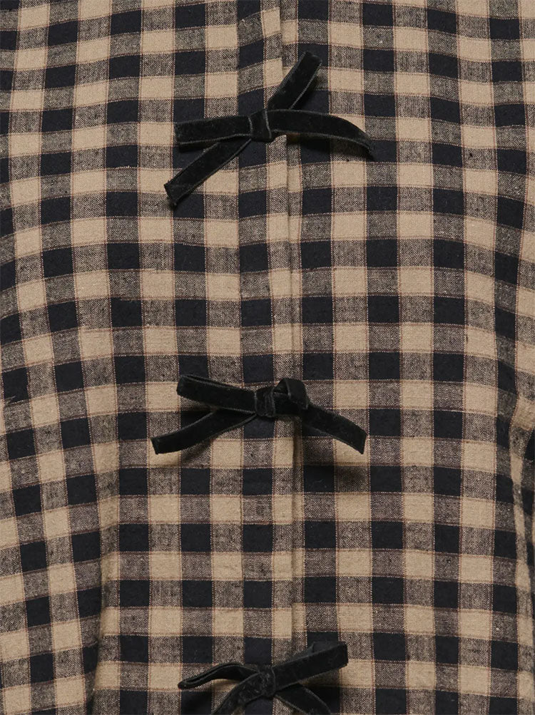 Onlfrida Check Bow Detail Shirt
