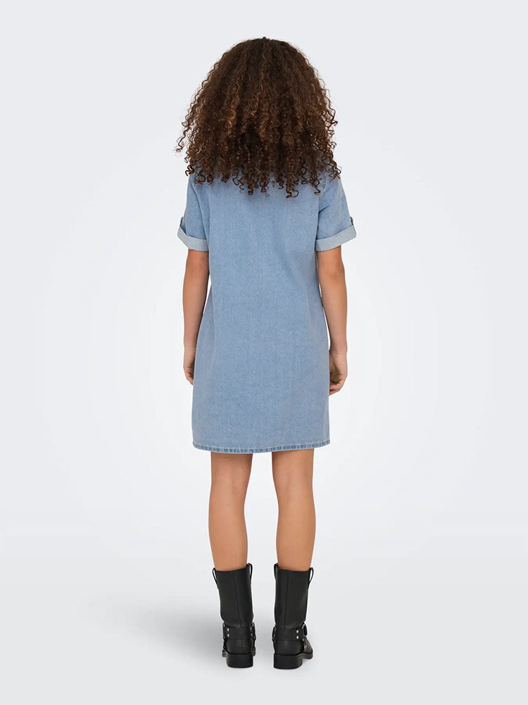Onllisa Denim Dress-Light Blue Denim