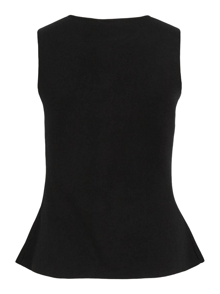 Vigabe Knitted Waistcoat-Black Beauty