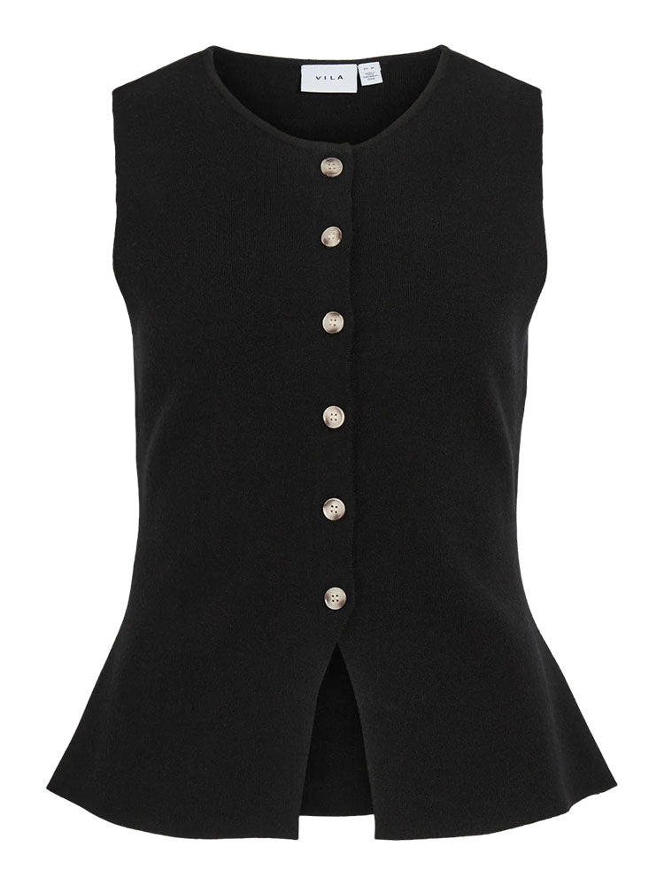 Vigabe Knitted Waistcoat-Black Beauty