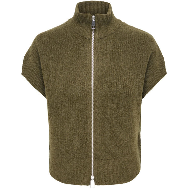 Onlbianca High-neck Knit Vest-Green