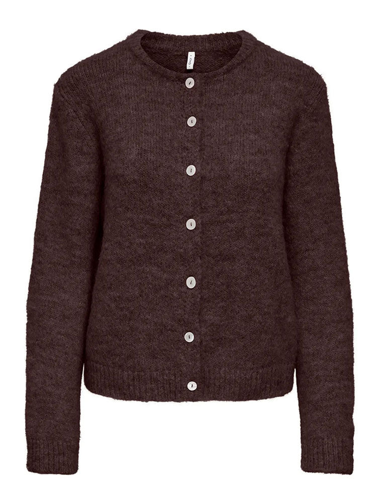 Onlmaggie Cardigan-Coffee Bean