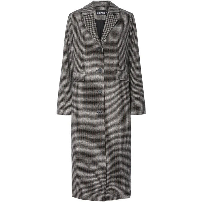 Pcjadine Long Check Coat