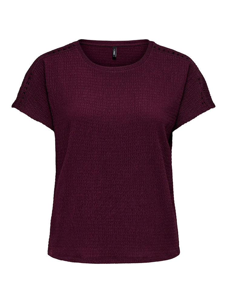 Onldebbie Short Sleeve Top-Fig