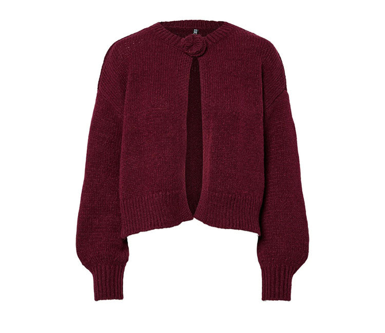 Pcjelena Cardigan-Burgundy
