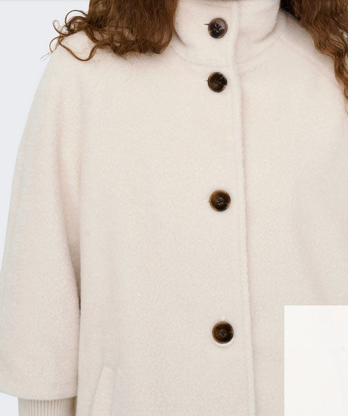 Jdyorchid Boucle Rib Coat-Cream