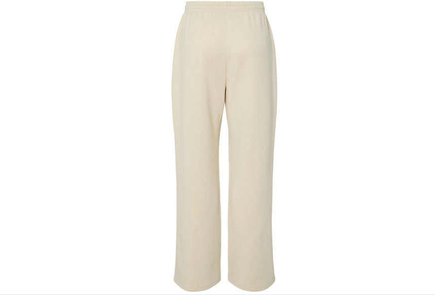 Pctalia Mid Waist Wide Leg Joggers-Cream