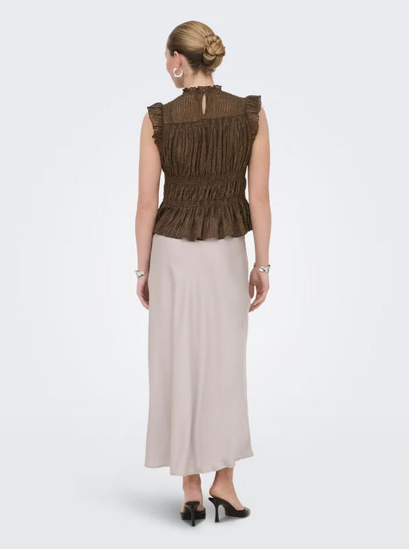 Onlshaila Top-Brown