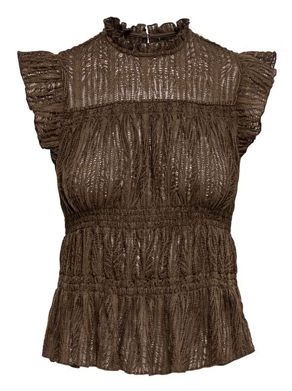 Onlshaila Top-Brown