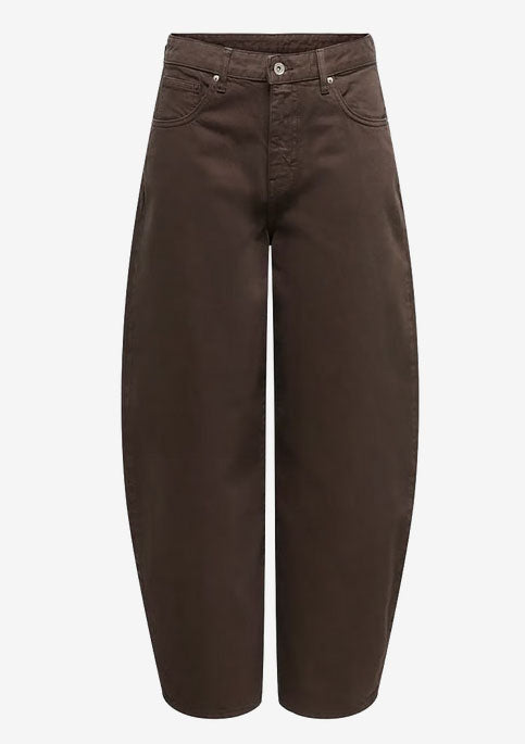 Onltaylor High Waist Barrel Brown Jeans