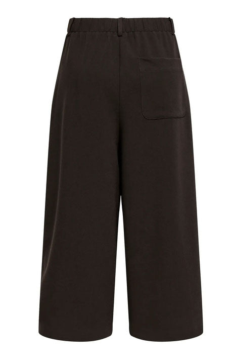 Onllyon Wide Leg Culotte Trousers-Chocolate
