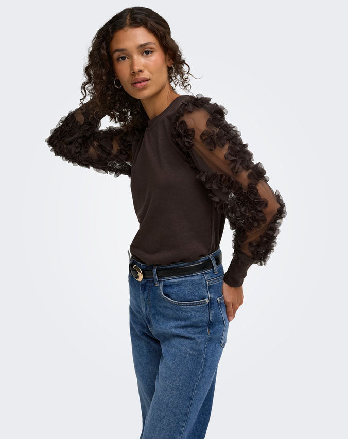 Jdyfairview Life Sweater-Coffee Bean