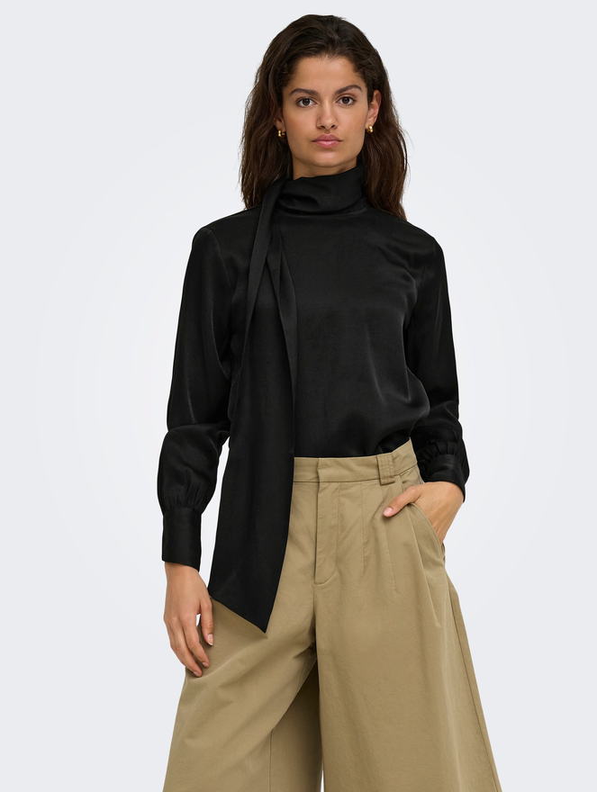 Jdyfia Bow Shirt-Black