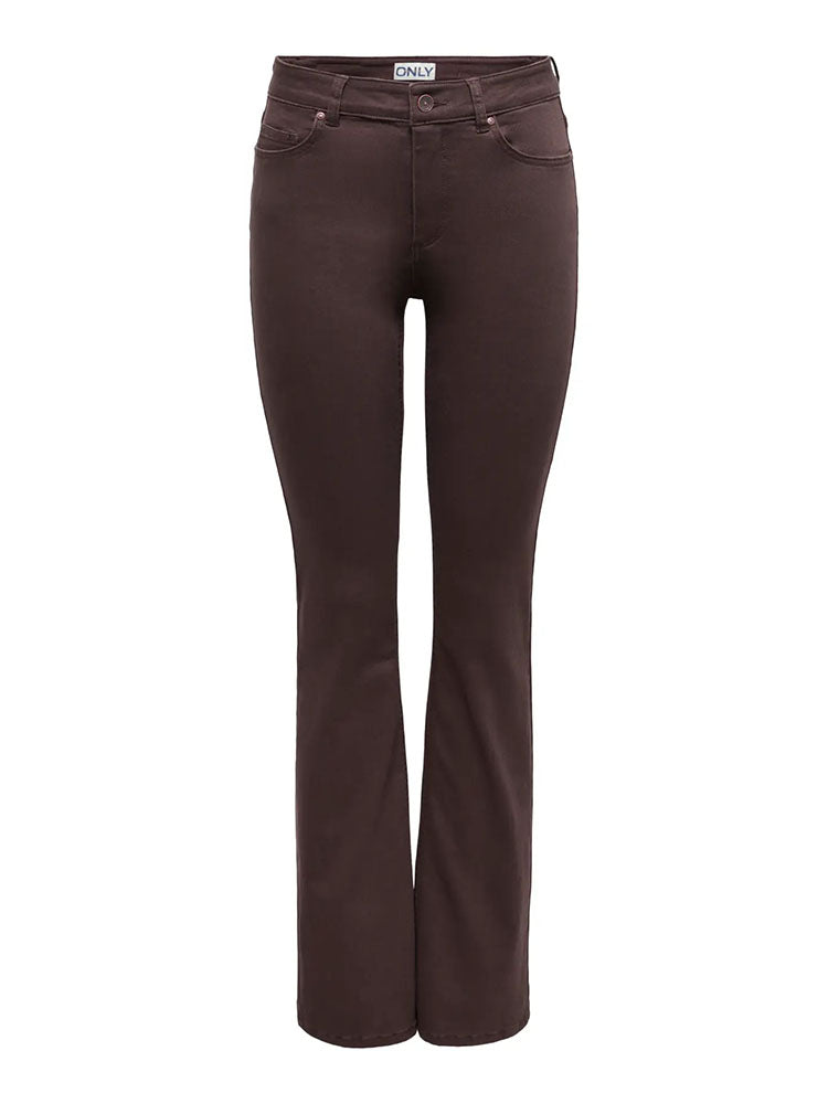Onlblush Mid Flared Brown Jeans