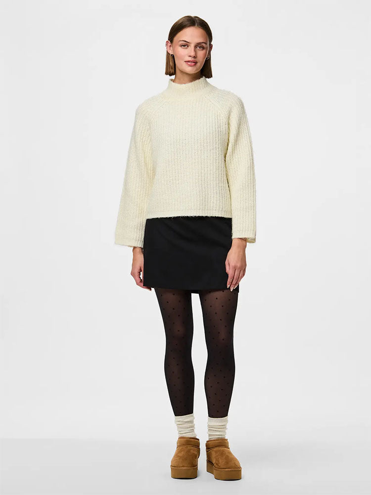 Pcnew Nikoline 20 Denier Dot Tights-Black
