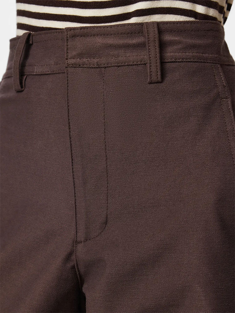 Pcrikke High Waist Barrel Trousers-Fudge