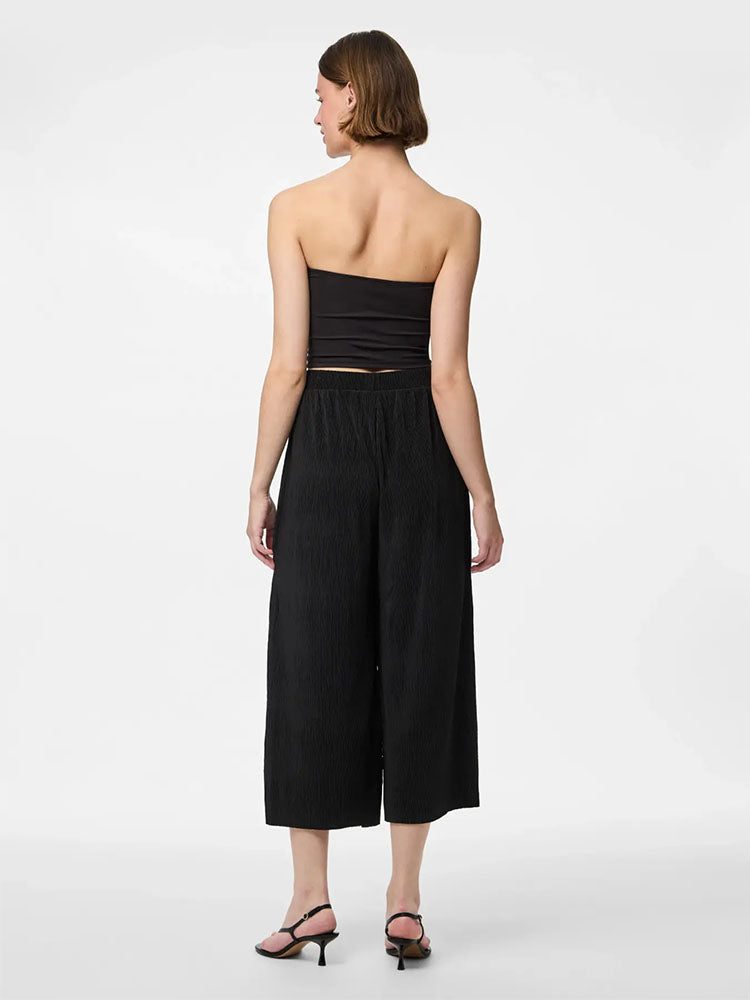 Pcflora High Waist Culottes-Black