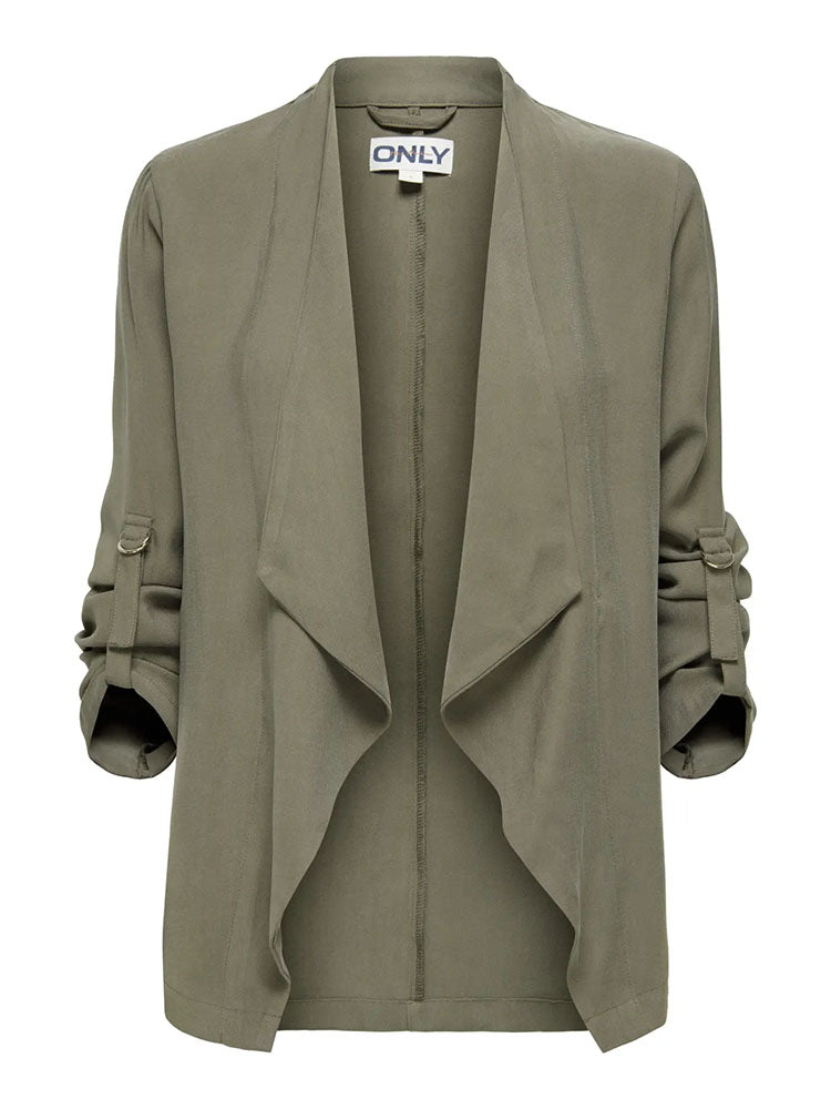 Onllalia 3/4 Sleeve Open Jacket-Khaki