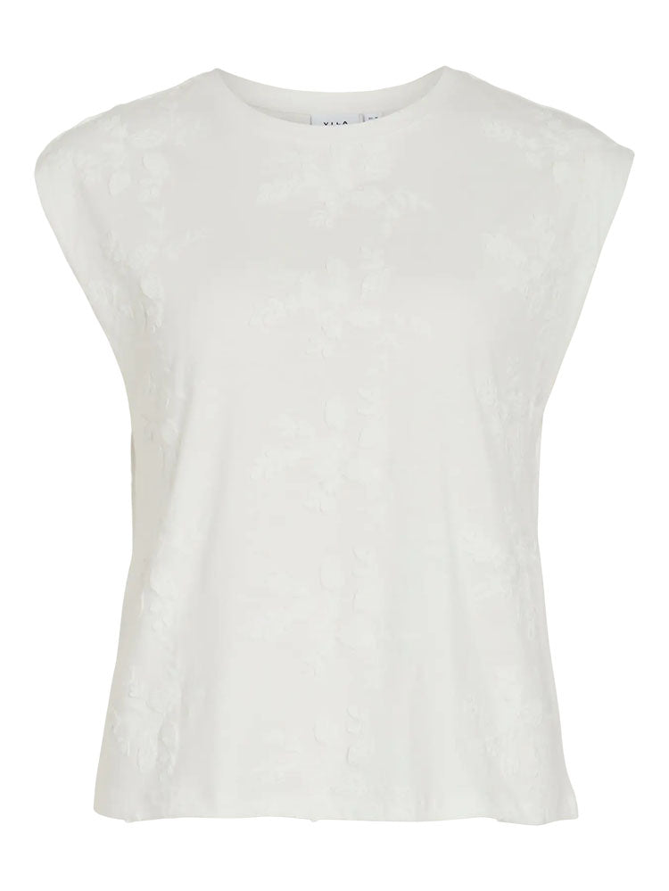 Vinayla Sleeveless Top-White