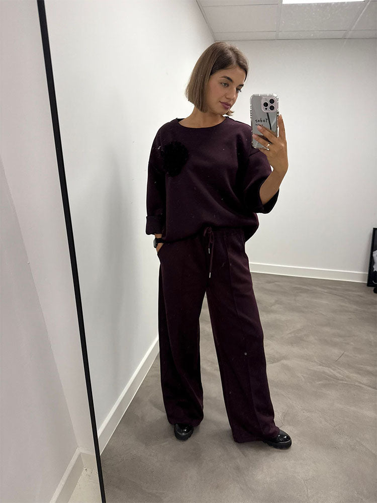 Belle Plum Two Piece Co-Ord