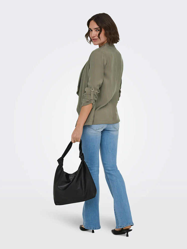 Onllalia 3/4 Sleeve Open Jacket-Khaki