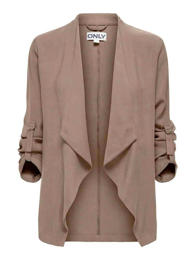 Onllalia 3/4 Sleeve Open Jacket-Tan