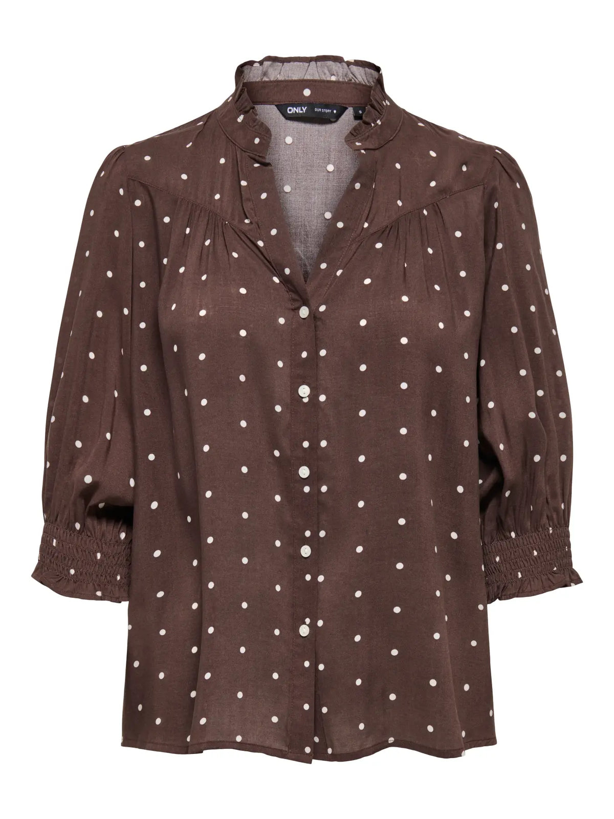 Onlraya 3/4 Sleeve Shirt- Polka Dot