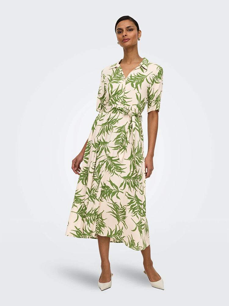 Jdystarsezen Midi Dress-Cactus Leaf