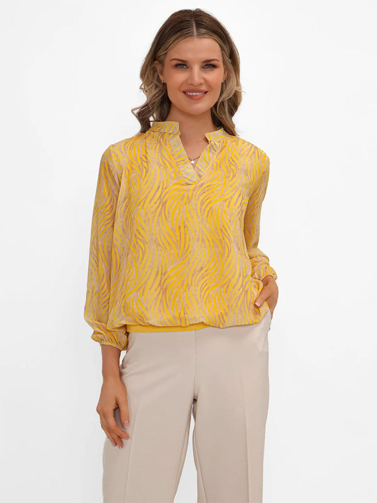 Bella Band Top in Yellow