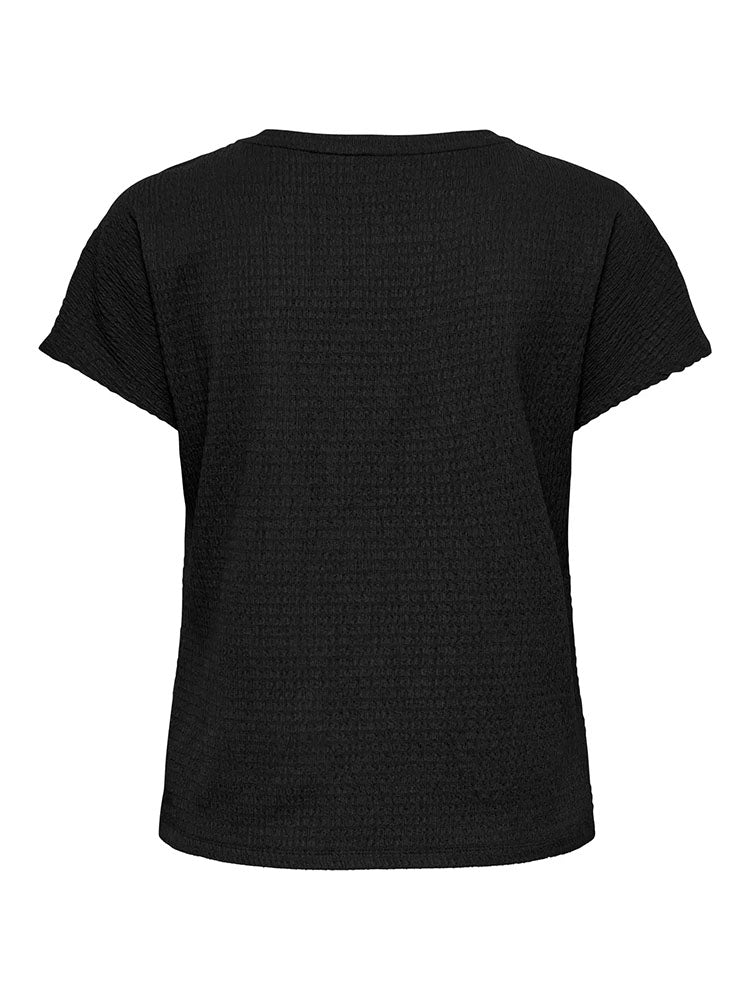 Onldebbie Short Sleeve Top-Black