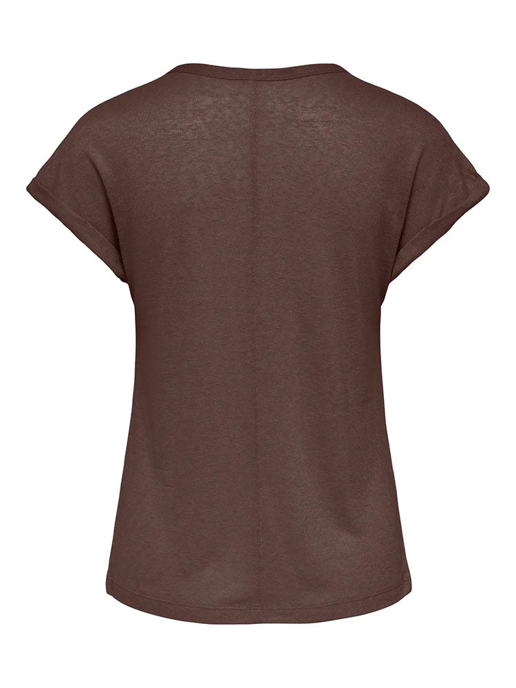 Onldalila V-Neck T-Shirt-Chocolate Martini