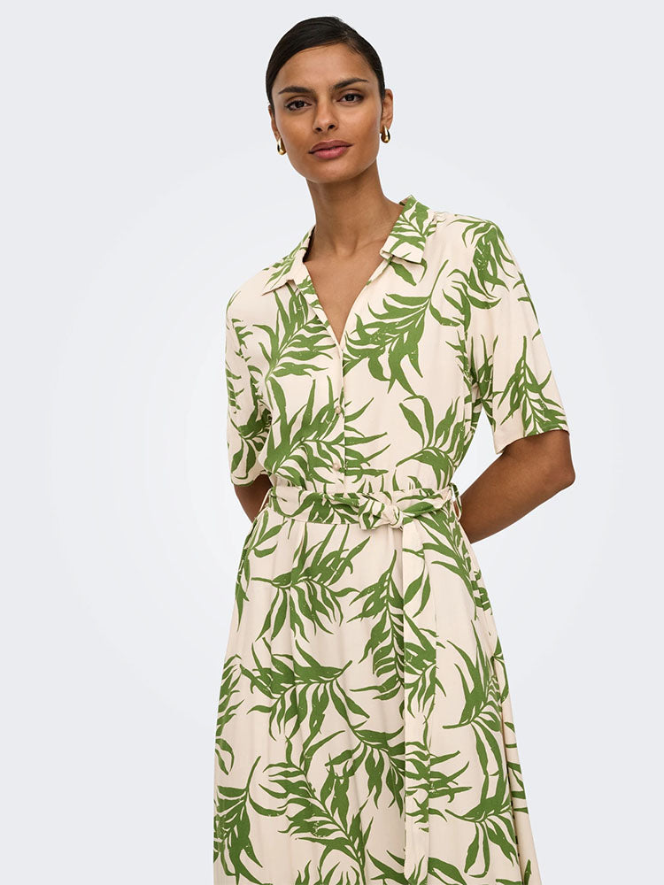 Jdystarsezen Midi Dress-Cactus Leaf