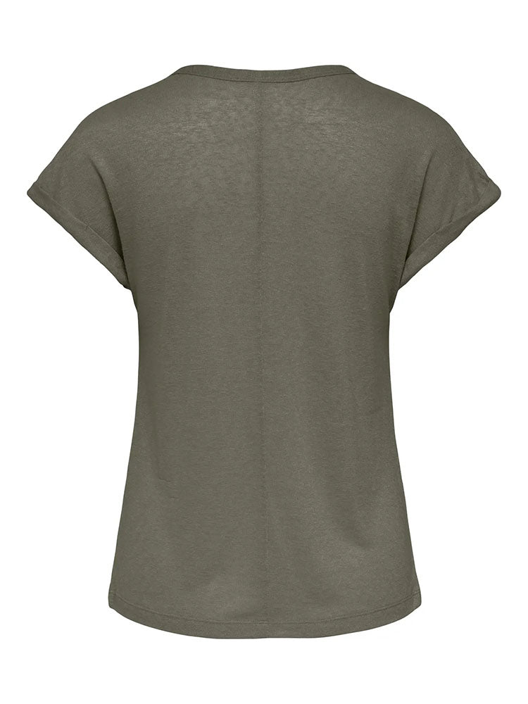 Onldahlia V-Neck T-Shirt-Smokey Olive
