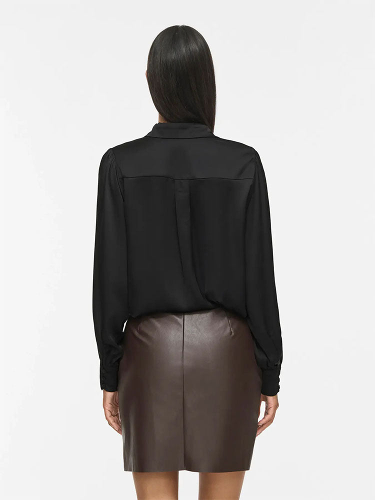 Vienna Ravenna Balloon Shirt-Black Beauty