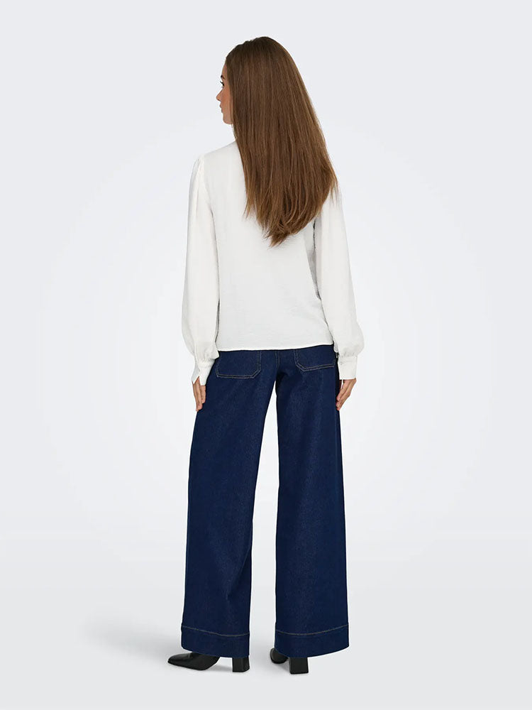 Jdyrachel Beaded Collar Shirt-Cream