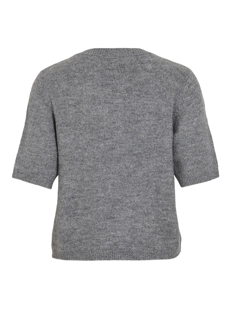 Vidainty Short Sleeve Cardigan- Grey